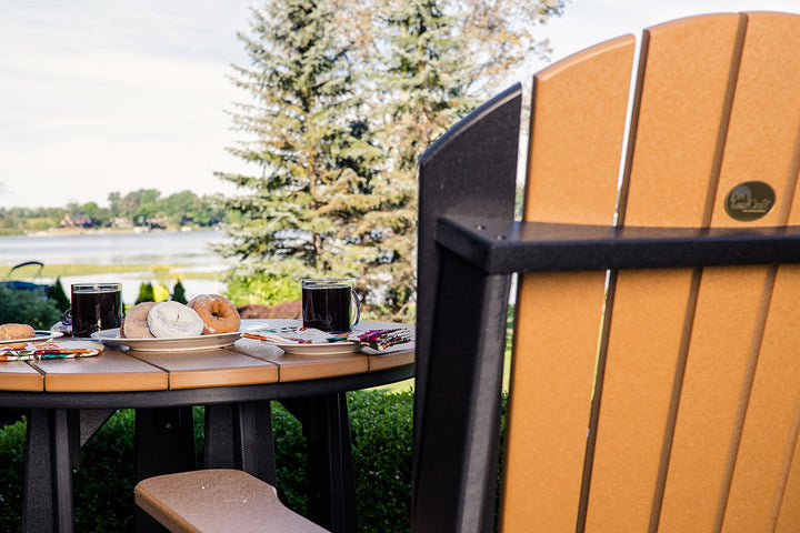 Amish made outdoor poly dining chair