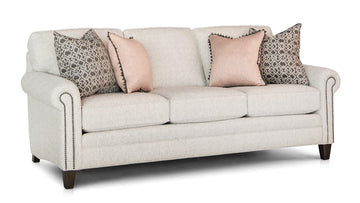 Smith Brothers Three Cushion Sofa (395) - Foothills Amish Furniture