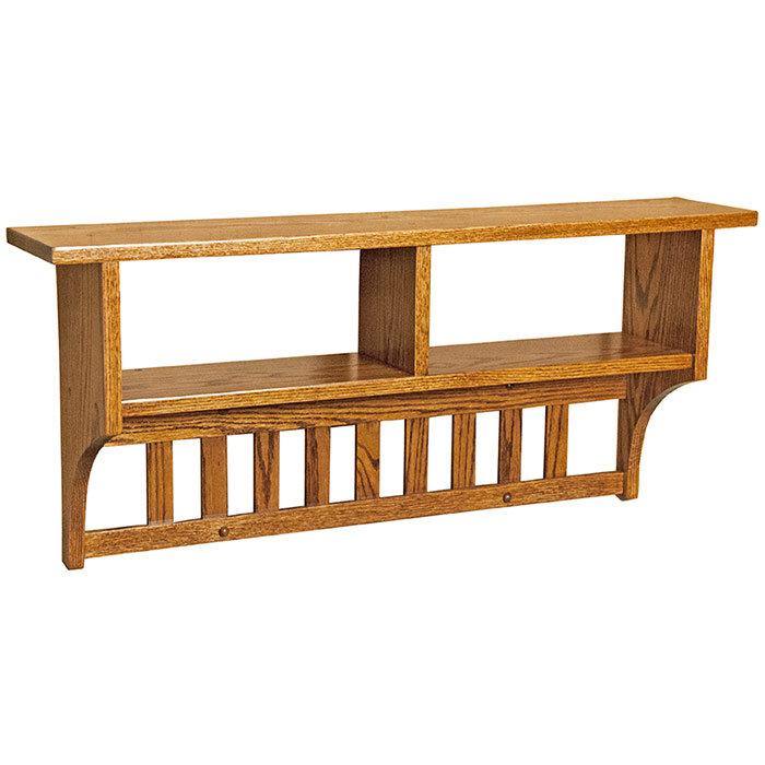 Amish Solid Wood Cubbie Shelf - Foothills Amish Furniture