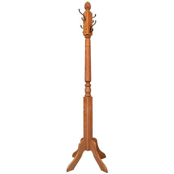 Amish Fluted Hall Tree - Foothills Amish Furniture