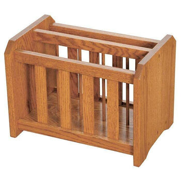 Amish Solid Wood Magazine Rack - Foothills Amish Furniture