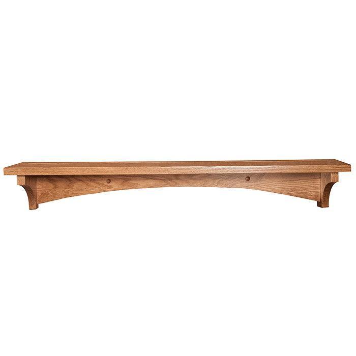 Amish Solid Wood Modern Shelf - Foothills Amish Furniture