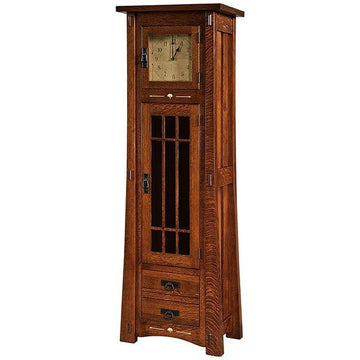 Morgan Solid Wood Amish Floor Clock - Foothills Amish Furniture