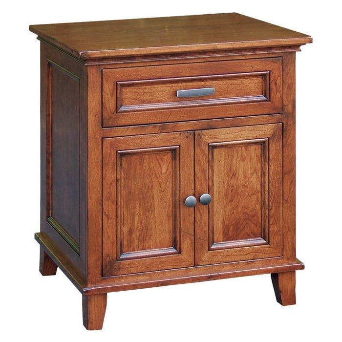 Brooklyn 1-Drawer 2-Door Amish Nightstand - Foothills Amish Furniture