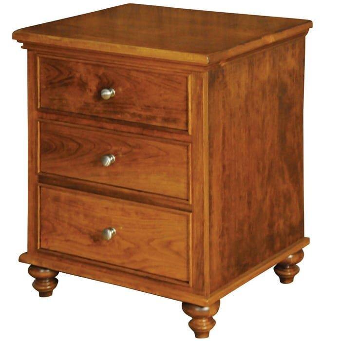 Duchess 3-Drawer Amish Nightstand - Foothills Amish Furniture