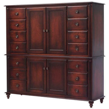 Fur Elise 2-Piece Amish Chifforobe Entertainment - Foothills Amish Furniture