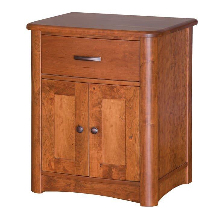 Meridian 1-Drawer 2-Door Amish Nightstand - Foothills Amish Furniture