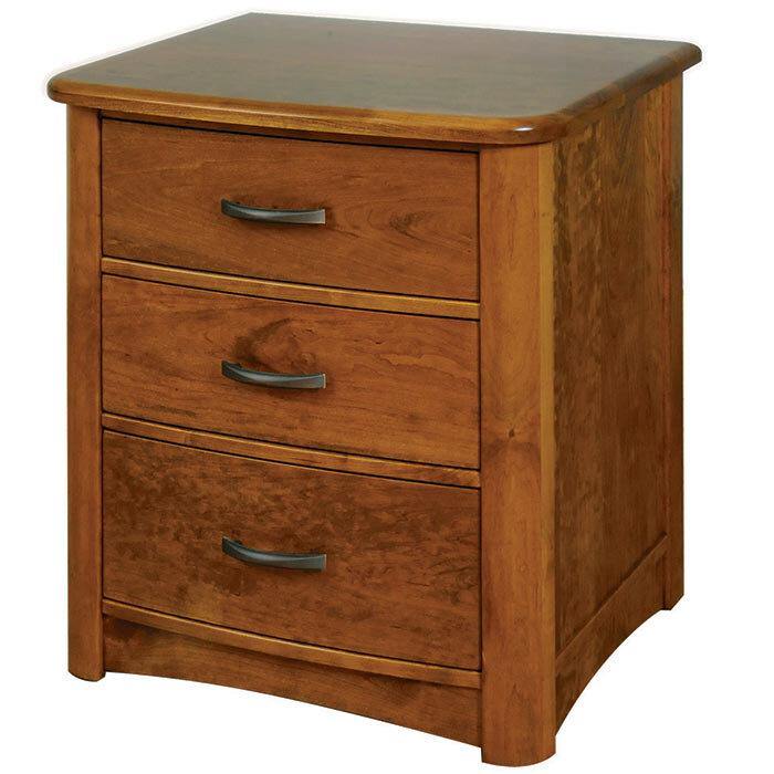 Meridian 3-Drawer Amish Nightstand - Foothills Amish Furniture