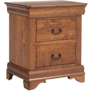 Versailles Amish 3-Drawer Nightstand - Foothills Amish Furniture