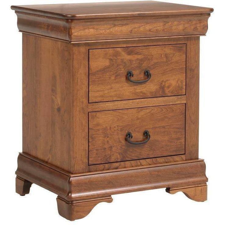 Versailles Amish 3-Drawer Nightstand - Foothills Amish Furniture