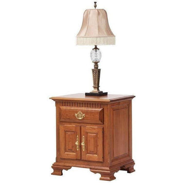 Victoria's Amish 1-Drawer 2-Door Nighstand - Foothills Amish Furniture