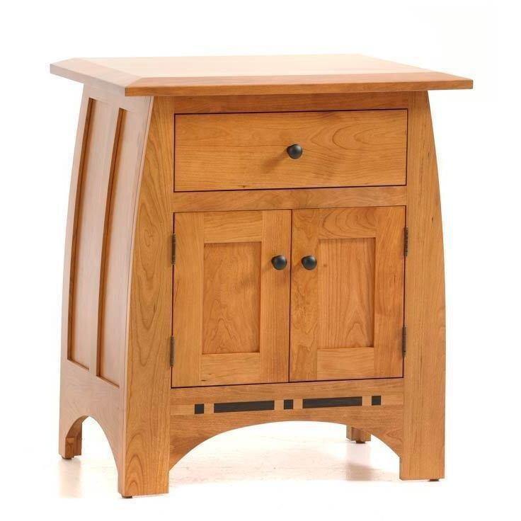 Vineyard Amish 1-Drawer 2-Door Nightstand - Foothills Amish Furniture