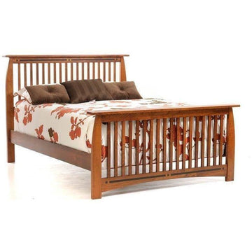 Vineyard Amish Slat Bed - Foothills Amish Furniture