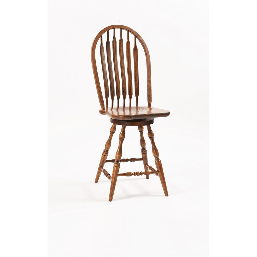 Bent Paddle Swivel Amish Barstool - Foothills Amish Furniture