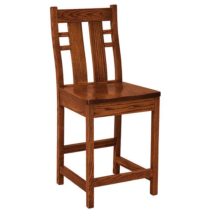 Cascade Amish Barstool - Foothills Amish Furniture