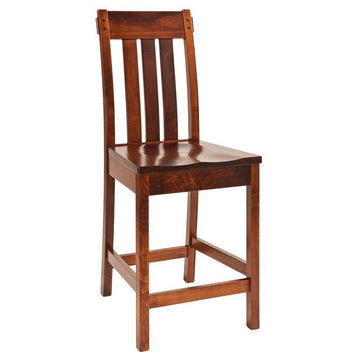 Chesapeake Stationary Amish Barstool - Foothills Amish Furniture