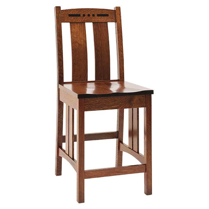 Colebrook Mission Amish Barstool - Foothills Amish Furniture