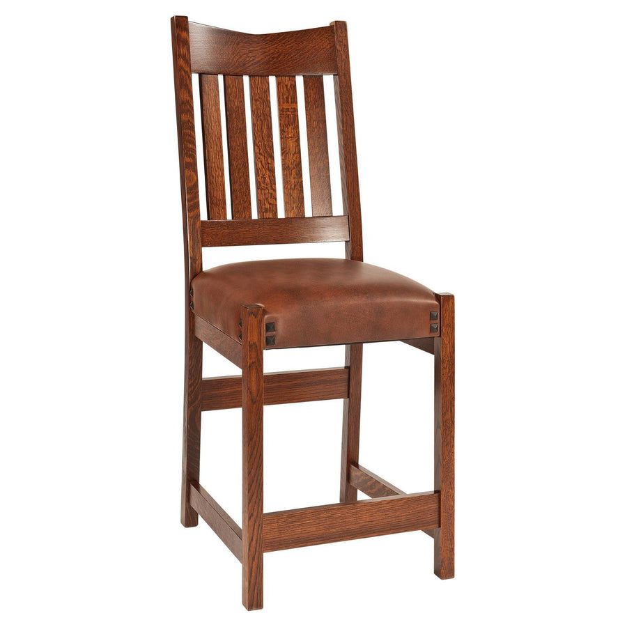 Conner Mission Amish Barstool - Foothills Amish Furniture