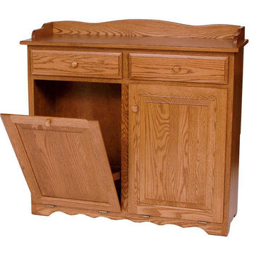 Amish Drysink with Trash Bin - Foothills Amish Furniture