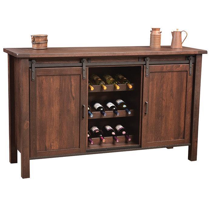 Farmhouse Amish Wine Buffet - Foothills Amish Furniture