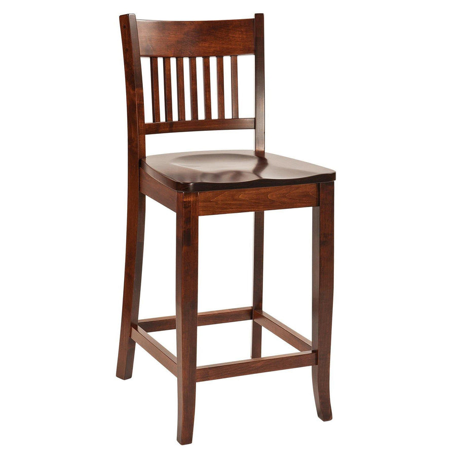 Frankton Mission Amish Barstool - Foothills Amish Furniture