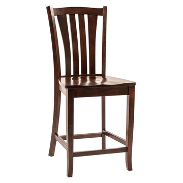 Harris Amish Stationary Barstool - Foothills Amish Furniture