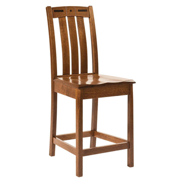 Lavega Mission Amish Barstool - Foothills Amish Furniture