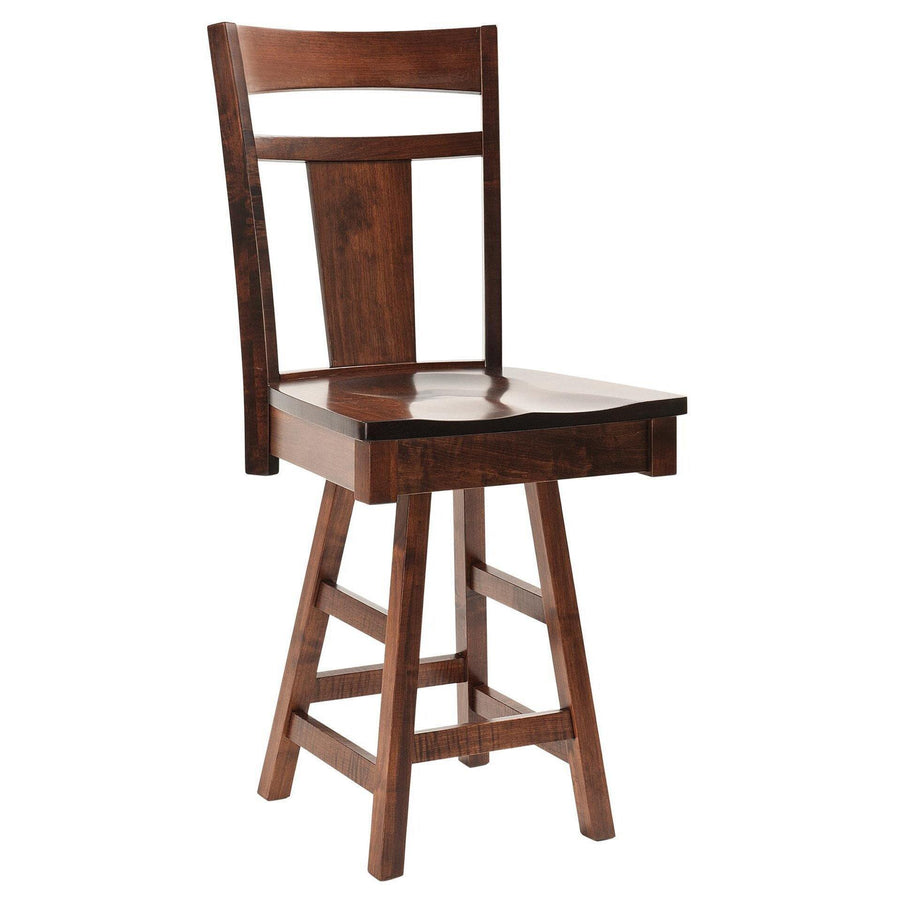 Livingston Swivel Amish Barstool - Foothills Amish Furniture