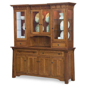 Manitoba Amish Hutch - Foothills Amish Furniture