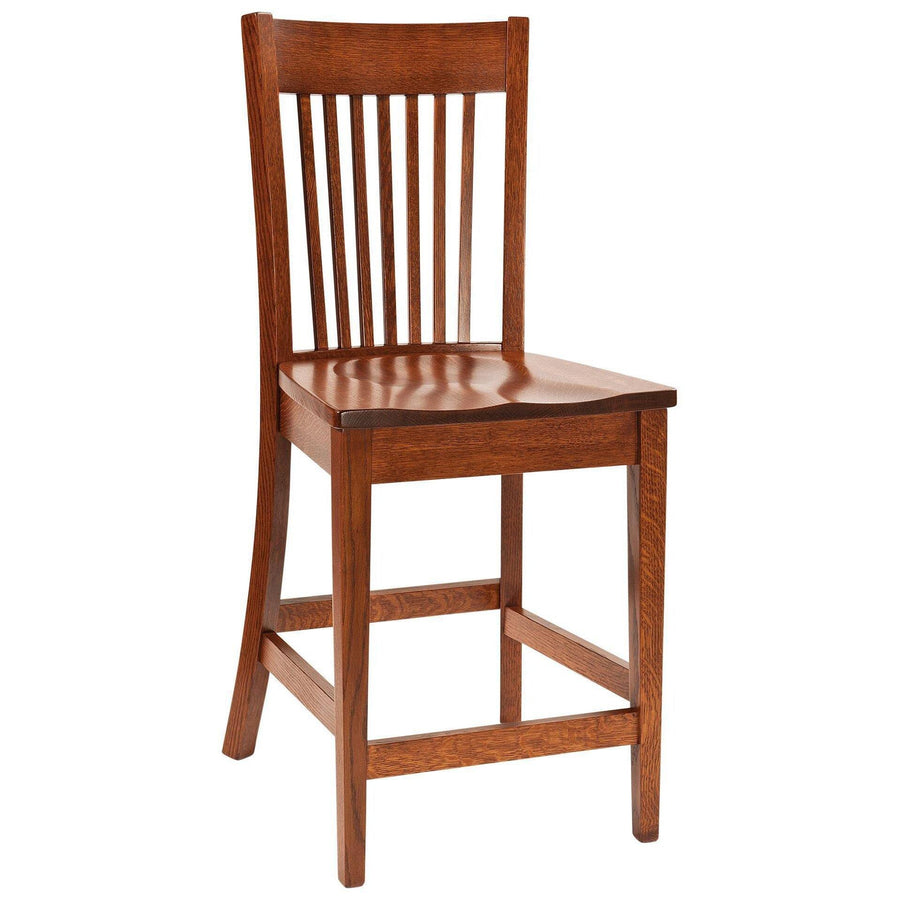 Mill Valley Mission Amish Barstool - Foothills Amish Furniture