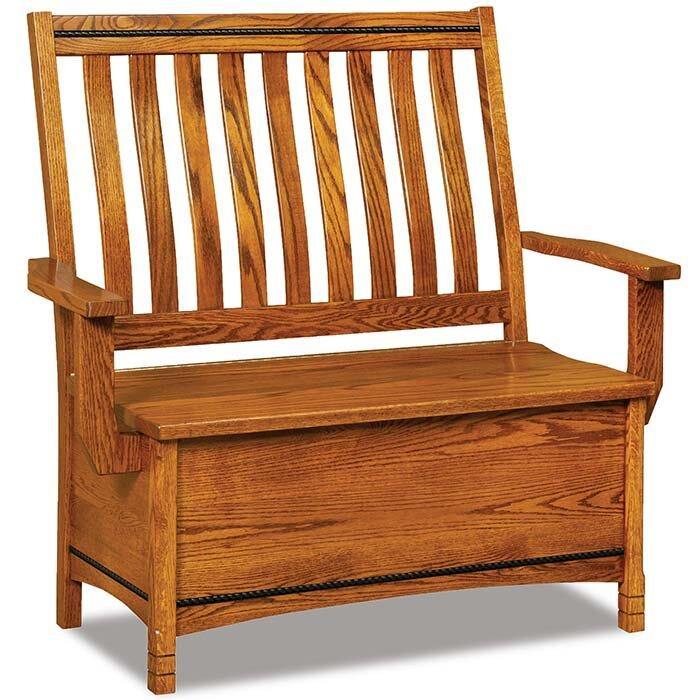 West Lake Amish Storage Bench - Foothills Amish Furniture