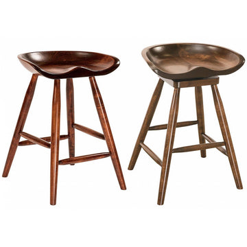 Winslow Mid-Century Modern Amish Barstool - Foothills Amish Furniture