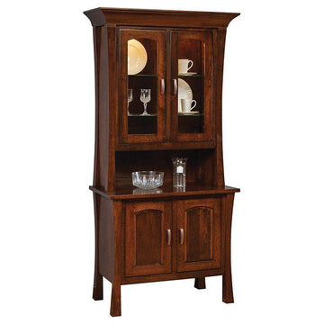 Woodbury 2-Door Amish Hutch - Foothills Amish Furniture