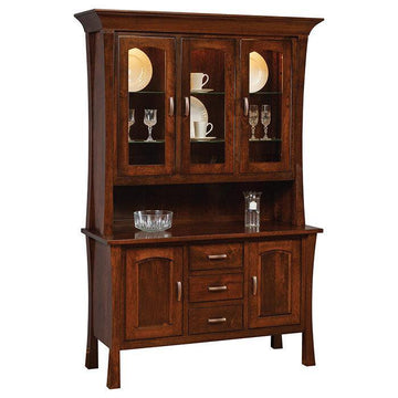 Woodbury Amish 3-Door Hutch - Foothills Amish Furniture