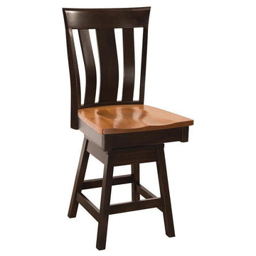 Yorktown Swivel Amish Barstool - Foothills Amish Furniture