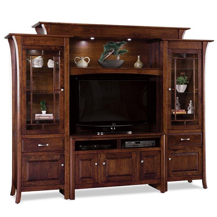 Ensenada Amish 6-Piece Entertainment Center - Foothills Amish Furniture