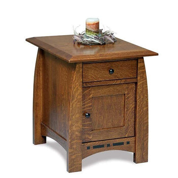 Boulder Creek Amish End Table Enclosed - Foothills Amish Furniture