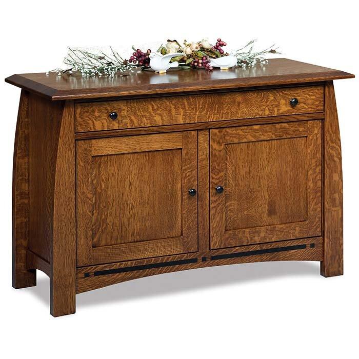 Boulder Creek Amish Sofa Table Enclosed - Foothills Amish Furniture