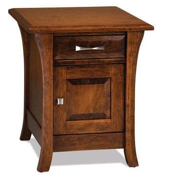 Ensenada Amish  End Table Enclosed - Foothills Amish Furniture