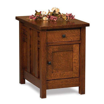 Kascade Amish End Table Enclosed - Foothills Amish Furniture