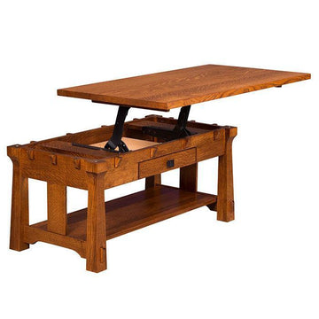 Manitoba Amish Lift Coffee Table - Foothills Amish Furniture