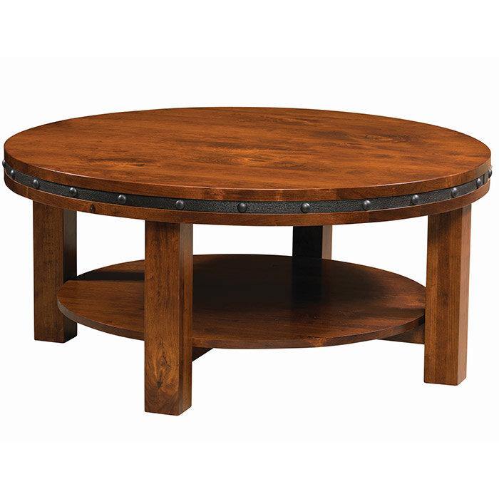 Pasadena Amish Round Coffee Table - Foothills Amish Furniture