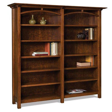 Artesa Amish Double Bookcase - Foothills Amish Furniture