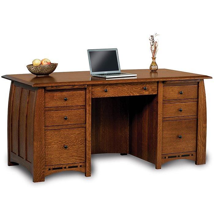 Boulder Creek Amish Executive Desk - Foothills Amish Furniture