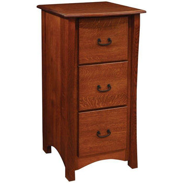 Amish Master 3-Drawer Letter File Cabinet - Foothills Amish Furniture