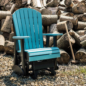 Amish 2' Poly Adirondack Glider Chair - Foothills Amish Furniture