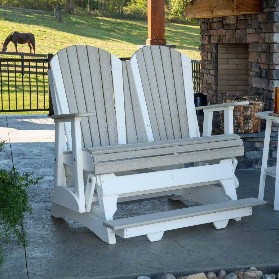 Amish 4' Poly Adirondack Balcony Outdoor Glider - Foothills Amish Furniture