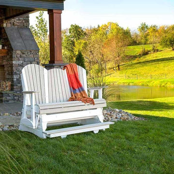 Amish Poly  5' Adirondack Balcony Glider - Foothills Amish Furniture