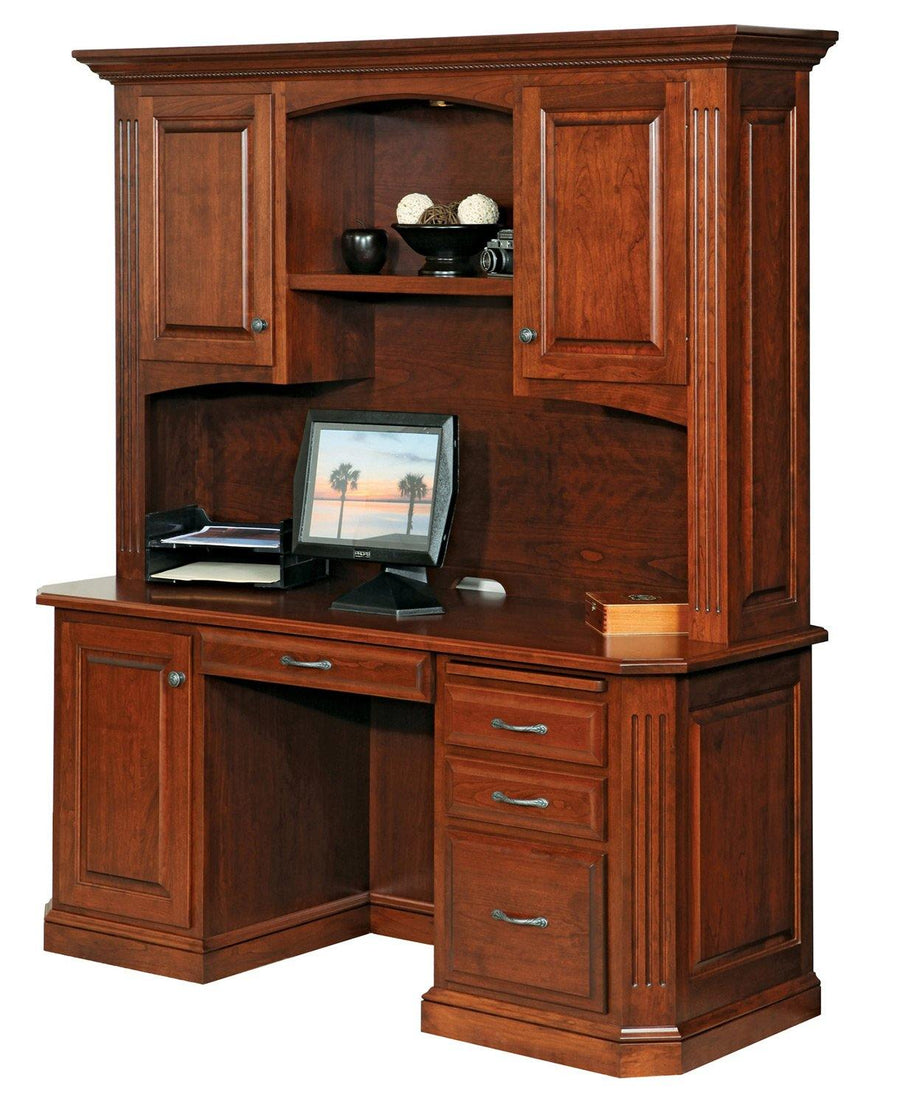 Buckingham Amish Desk & Hutch - Foothills Amish Furniture