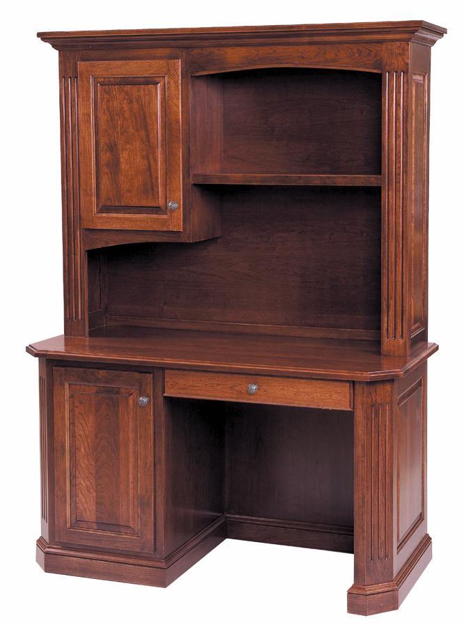 Buckingham Amish Office Work Station & Hutch - Foothills Amish Furniture